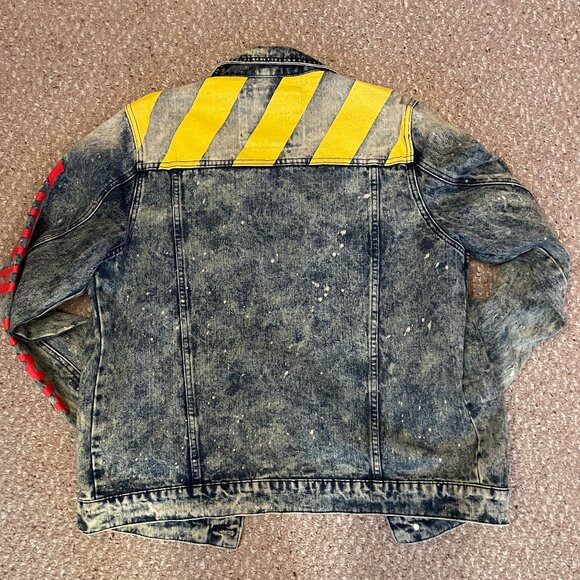 Reason Lightweight Yellow and Red Shirt Jacket - Picture 3 of 4